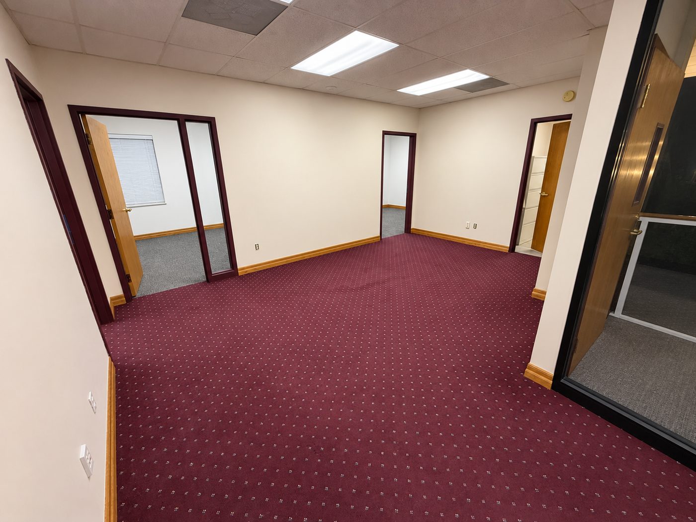The renovated second-floor hallway at 53 Walnut